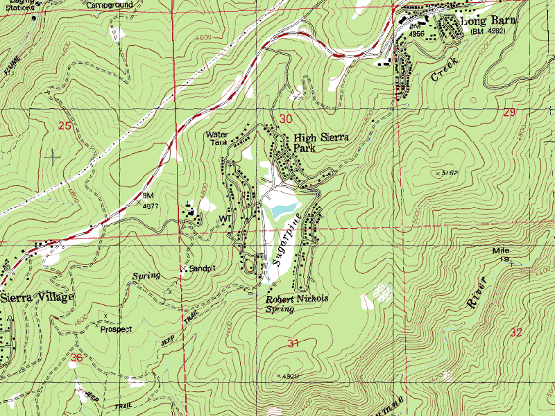 Center of map is the center of our Pond